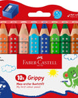 Grippy Jumbo Buntstifte 10er Set mit Spitzer (ab 2 Jahren)