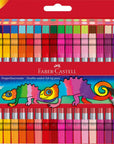 Faber-Castell Double Fibre-Tip Marker 40er Set im Etui – doppelseitige Marker in 40 Farben