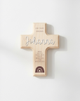 Wandkreuz Holz Deluxe personalisiert