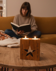 teelichthalter stern personalisierbar erle