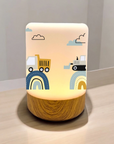 LEDTouch Nachtlicht Fahrzeuge auf Regenbogen "360° Druck"