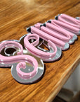 Namensschild 3D aus Spiegel Acryl