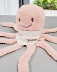 Oktopus-Kuscheltier Anna mit personalisiertem Halstuch
