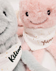 Oktopus-Kuscheltier Anna mit personalisiertem Halstuch