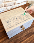 die bezaubernde Ausmalbox Waldtiere mit süssen tiermotiven und namen personalisiert
