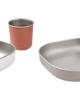 Edelstahl Lunchset Terracotta