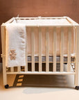Babydecke - 80x100 cm - Jersey Melange Beige - Mussellin Teddy