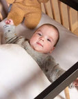 Babydecke - 80x100 cm - Jersey Melange Beige - Mussellin Teddy