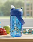 wunderschöne Trinkflasche mit Meeresschildkröte und Namen personalisiert