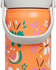 Camelbak Thrive™ Flip Straw Kids – Butterfly Rainbow 0.40l | personalisierte Kinder Thermosflasche aus Edelstahl