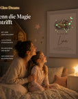 Glow Dreams Sternzeichen Steinbock– personalisiertes Traumbild im Bilderrahmen mit leuchtender Sternkarte