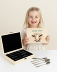 Kinderbesteck-Set mit Bauernhoftier