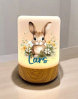 led touch nachtlicht für kinder mit süssem osterhasen motiv und namen personalisierbar