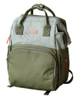 Wickelrucksack Olive Polyester aus recyceltem PET