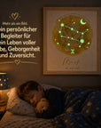 glow dreams sternzeichen bilderrahmen im kinderzimmer tag nacht vergleich mit kraftfarbe aquarellkreis personalisiert