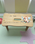 Holzhocker aus Fichte "Taufe Engel"