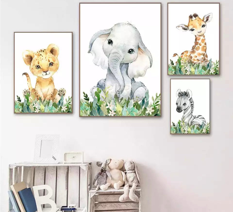 Kinderzimmer Bilder Safari Tiere