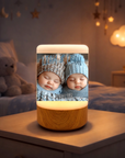 wunderschönes Nachlicht mit foto und text personalisiert