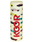 Verpackung von Gelber Koor Trinkflasche Gatti 500ml personalisierbar mit Namen für Kinder