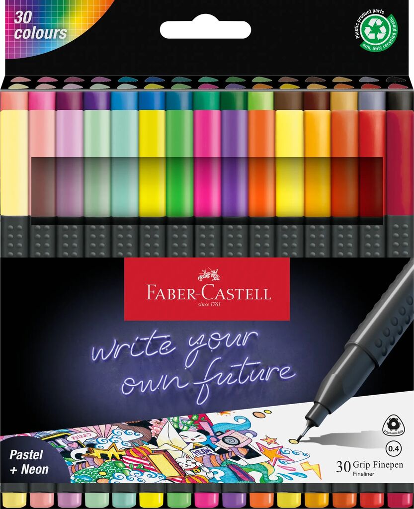 Faber Castell Finepen Grip 0.4 30er Etui