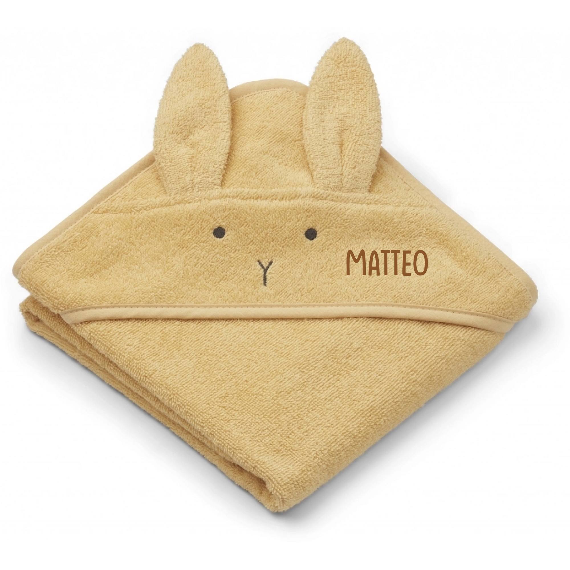 liewood badetuch jojoba gelb rabbit
