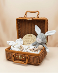 geschenkset rattan im korb Waldtiere