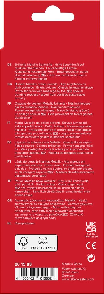 faber-castell metallic 10er etui