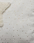 Wunschstern-Kissen White & Goldpoints – personalisiert mit Sternzeichen & Namen