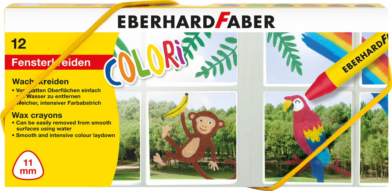 Eberhard-Faber Wachsmalkreide Fenster 12er Etui