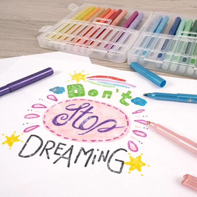 Faber Castell Filzstifte Glitzer 24er Kunststoffbox