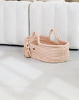 2 in 1 Babywiege & Beistellbett Mokka