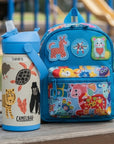 zeitlose kinder thermosflasche mit safari look und personalisiertem Namen