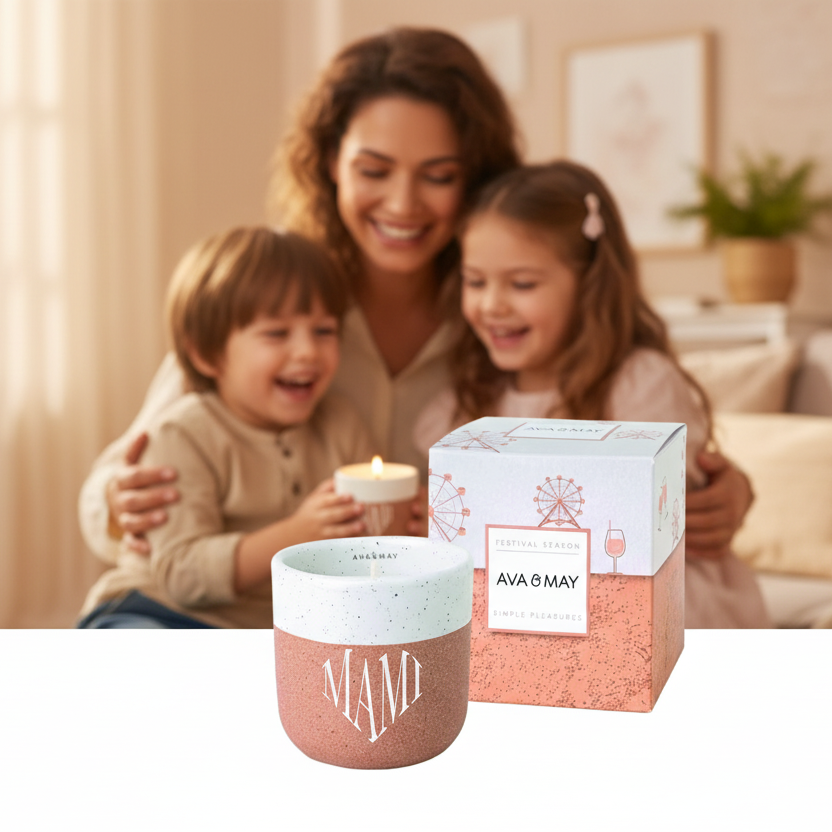 wunderschöne Duftketze personalisiert mit wunschtext in herzform