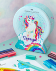Faber-Castell Filzstift Connector Einhorn 33er Set, personalisierbar