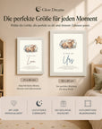 Glow Dreams Sternzeichen Steinbock– personalisiertes Traumbild im Bilderrahmen mit leuchtender Sternkarte