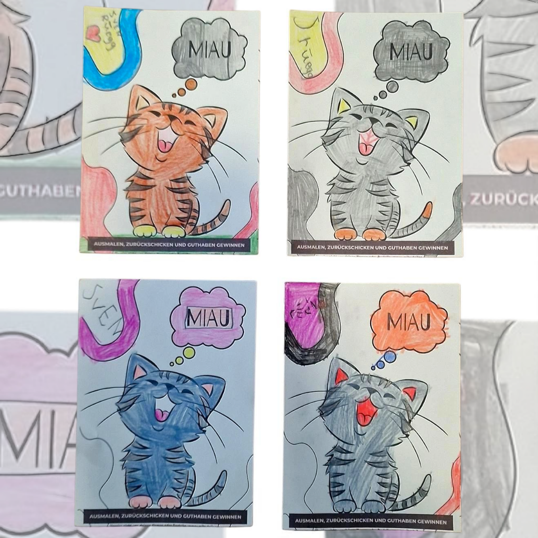 ausmalbider creativ community katze