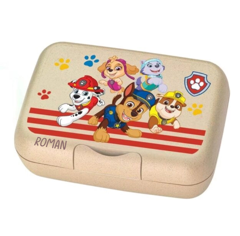 Kinder Znünibox Paw Patrol Candy L von Koziol in Sand mit Clipverschluss