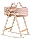 2 in 1 Babywiege & Beistellbett Mokka