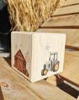 Holzspardose Bauernhof