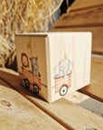 Holzspardose Safarizug
