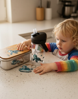 Schulstart Set Schildkröte personalisiert mit Lunchbox, Trinkflasche & Schlüsselanhänger