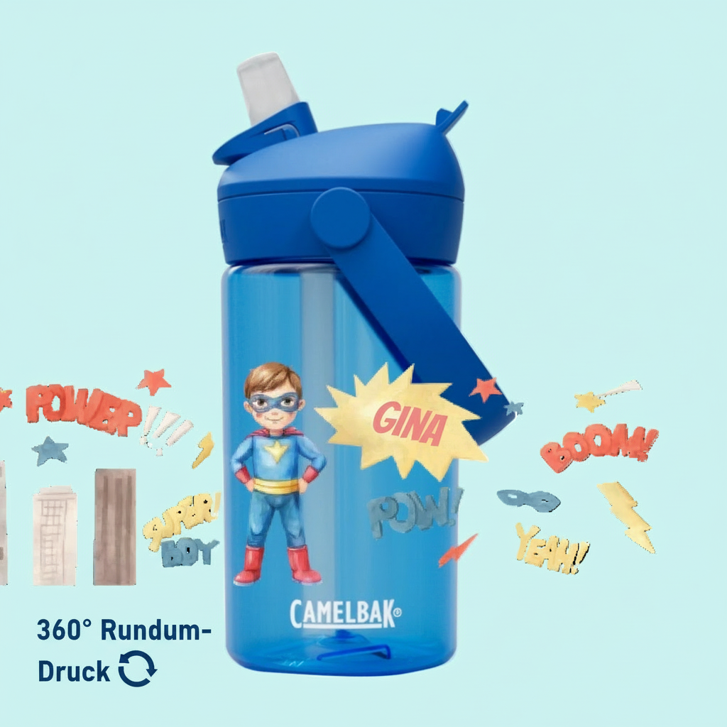 Camelbak Thrive™ Flip Straw Kids – Superheld oder Superheldin Edition (0.40l)