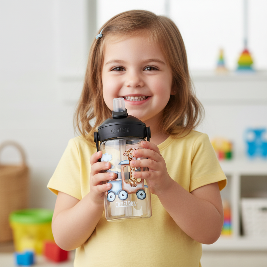 camelbak trinkflasche mit safarizug motiv und namen personalisiert