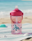 wunderschöne pinke camelbak mit schildkröten motiv und namen personalisiert