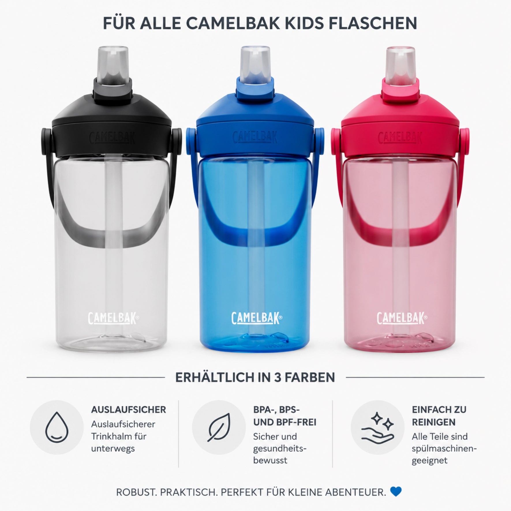 Camelbak Kinder Trinkflasche Bagger mit Namen 0,4l