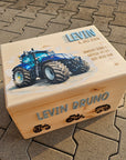 Erinnerungskiste "New-Blue" Traktor