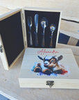 Kinderbesteck-Set mit Bauernhoftier wählbar
