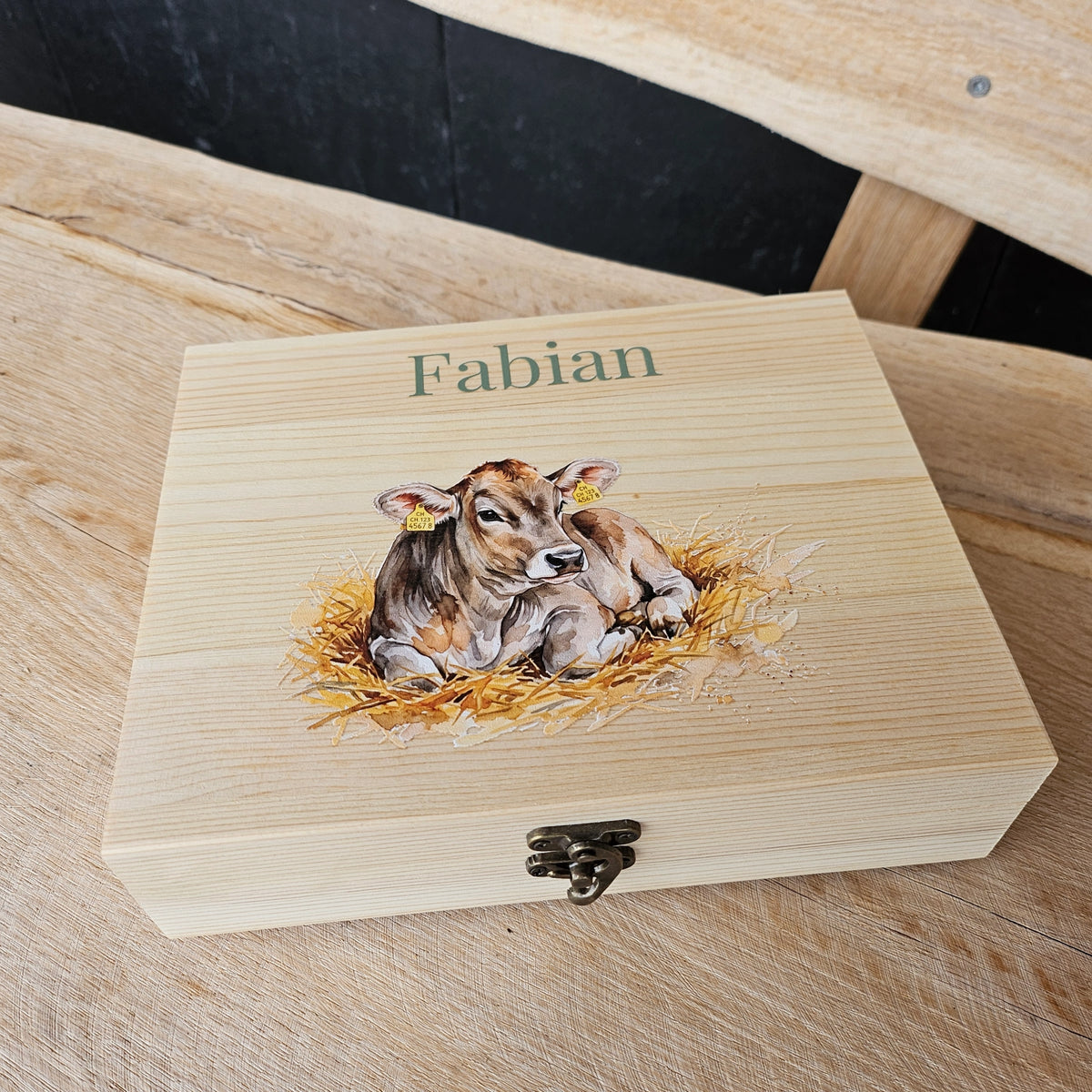 Kinderbesteck-Set mit Bauernhoftier wählbar