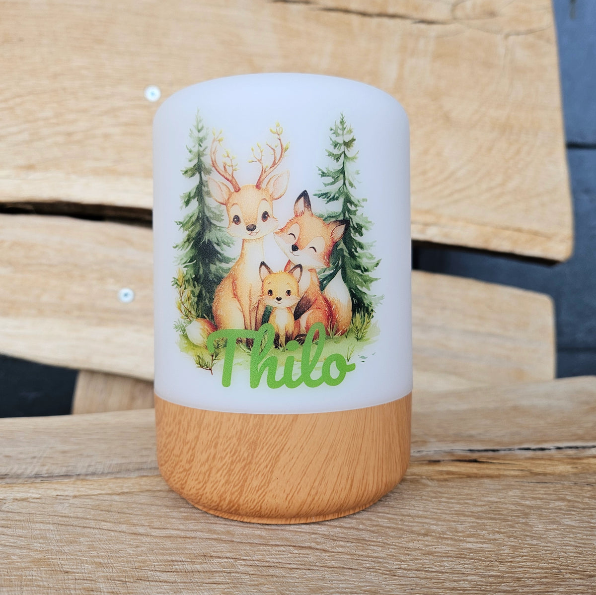 LEDTouch Nachtlicht Waldtiere Reh Fuchsfreunde