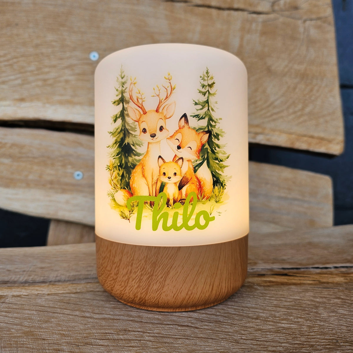 LEDTouch Nachtlicht Waldtiere Reh Fuchsfreunde